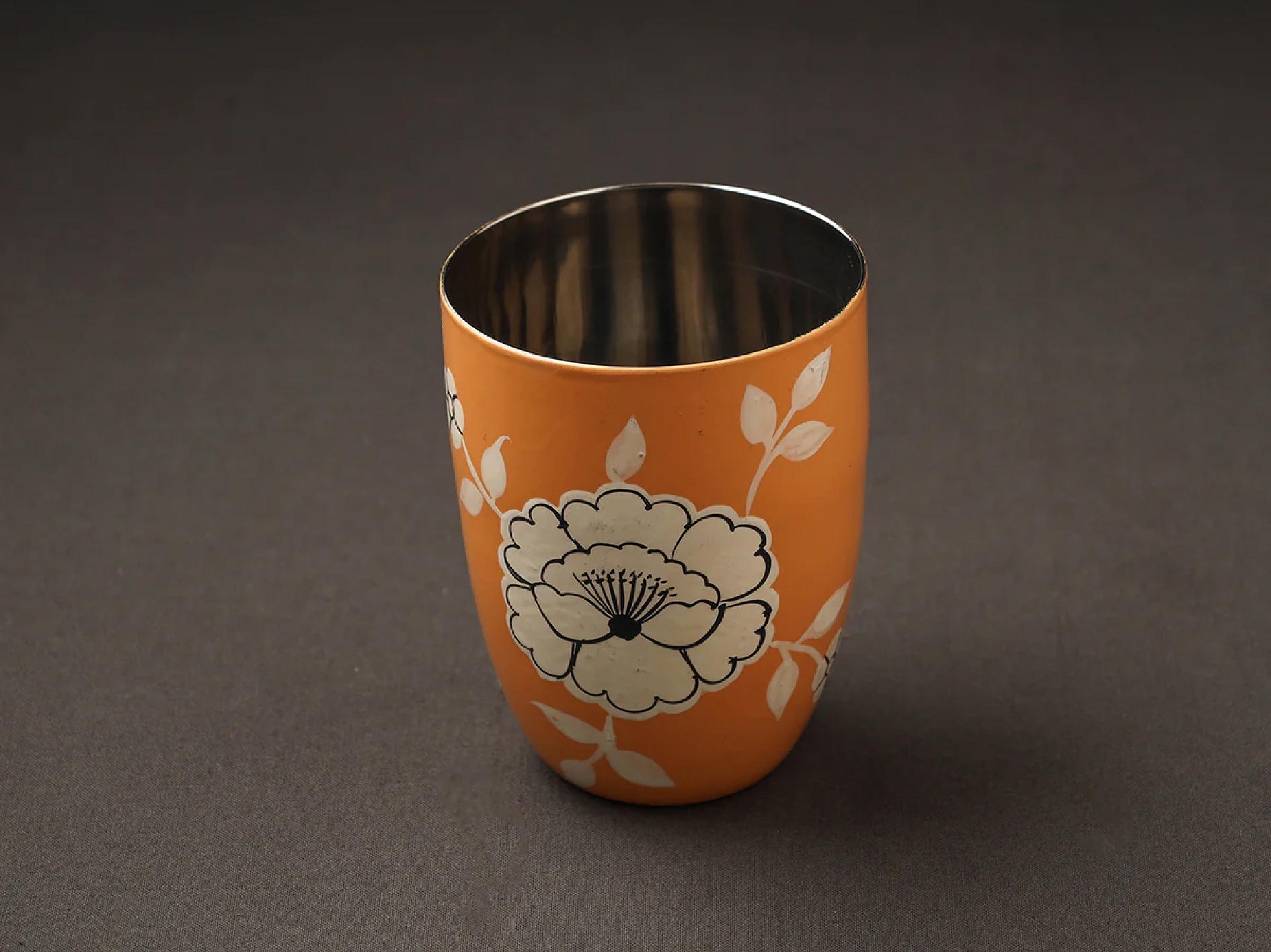 HAND PAINTED ENAMELWARE GLASS A75