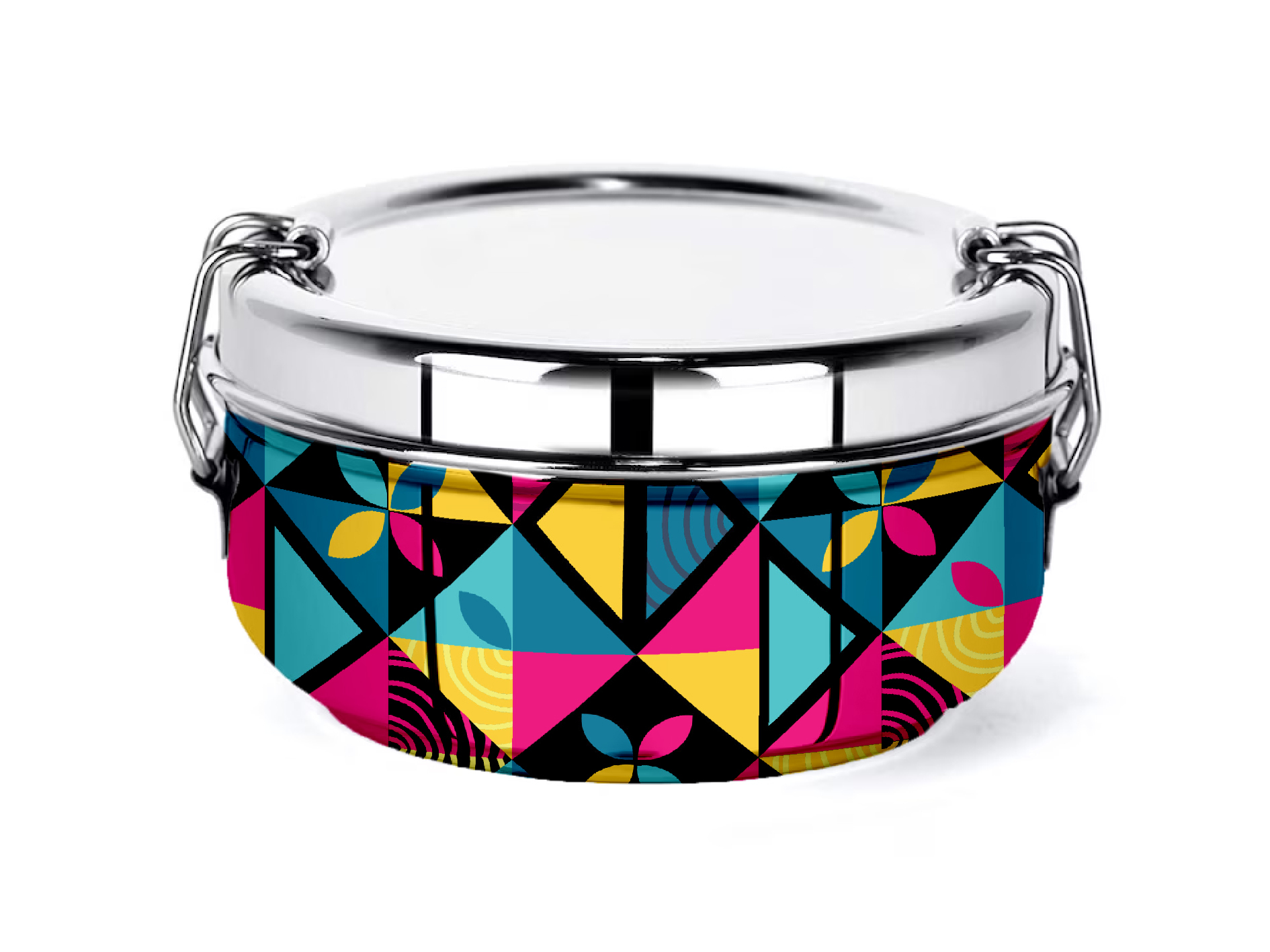 HAND PAINTED ENAMELWARE TIFFIN BOX A89