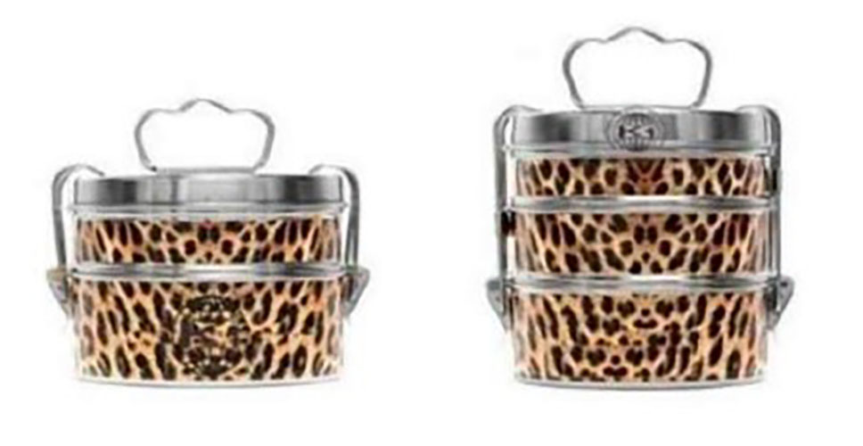 HAND PAINTED ENAMELWARE TIFFIN BOX A90