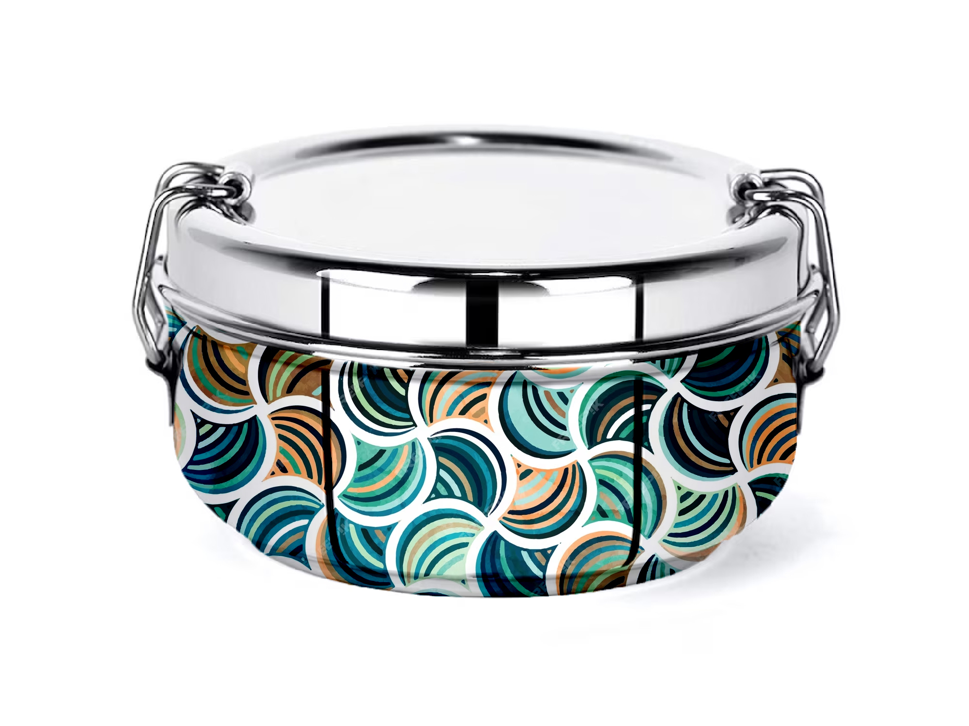 HAND PAINTED ENAMELWARE TIFFIN BOX A91