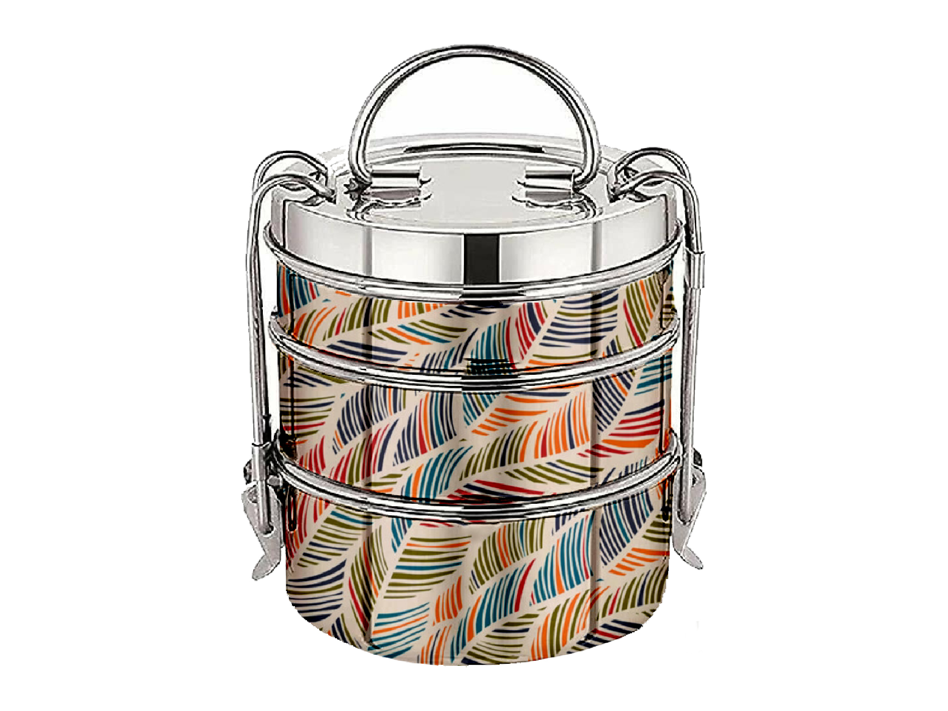 HAND PAINTED ENAMELWARE LUNCH BOX BOX A107