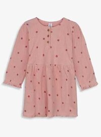 TOPOMINI BABY GIRLS PRINTED LONG SLEEVE DRESS
