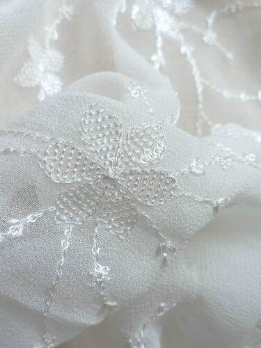 Designer water Sequins Embroidery fabrics