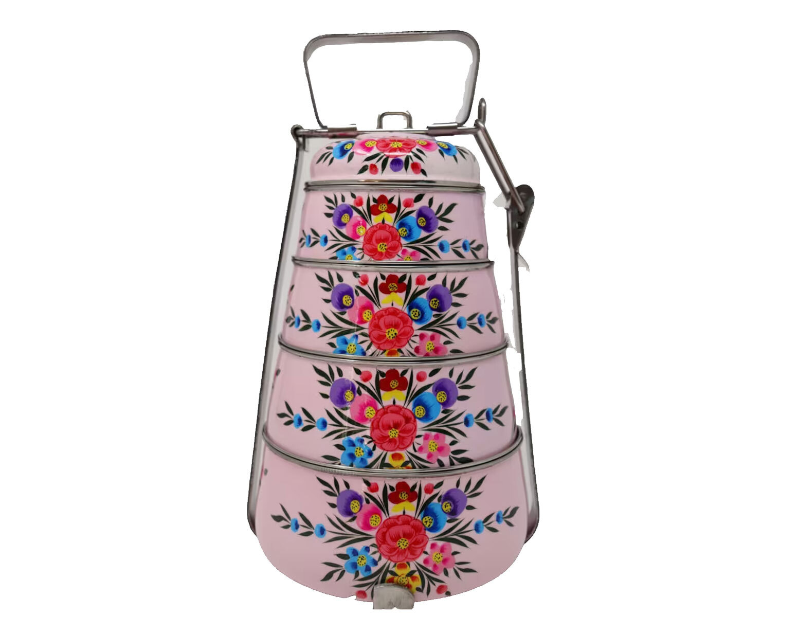 HAND PAINTED ENAMELWARE LUNCH BOX BOX A126