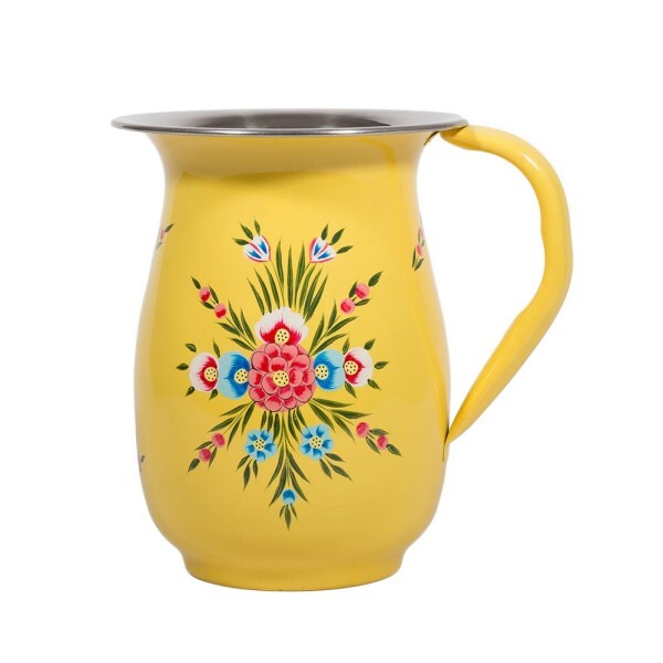 HAND PAINTED ENAMELWARE JUG A136