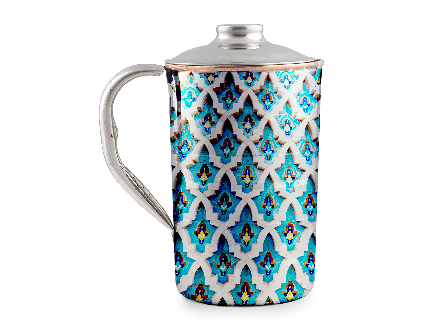 HAND PAINTED ENAMELWARE JUG A138