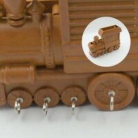 PLASTIC TRAIN ENGINE DESIGN PLASTIC KEY HOLDER  MOUNT DECORATIVE KEYS ORGANIZER KEY HOLDER