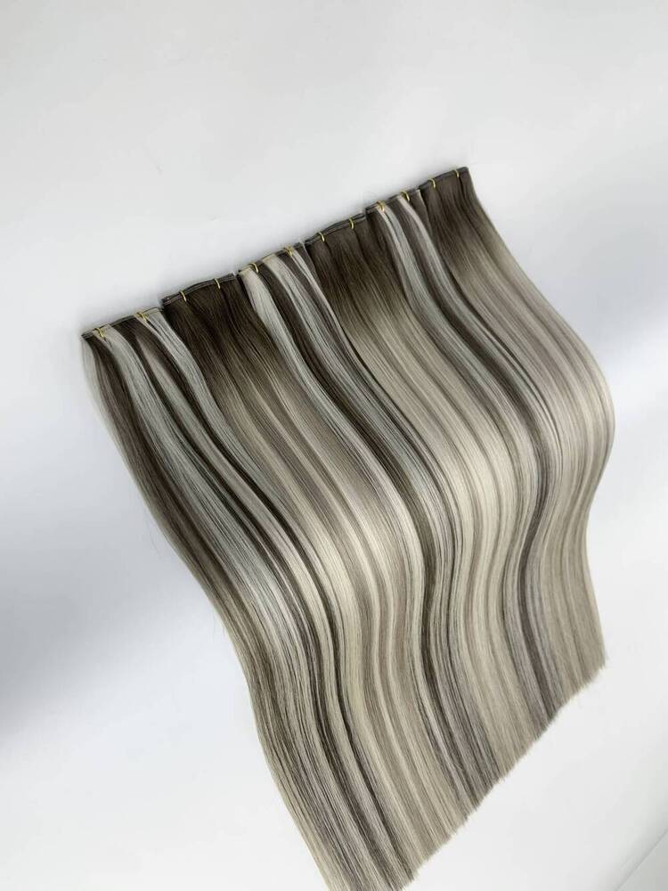 Cuticle aligned raw virgin hair extensions