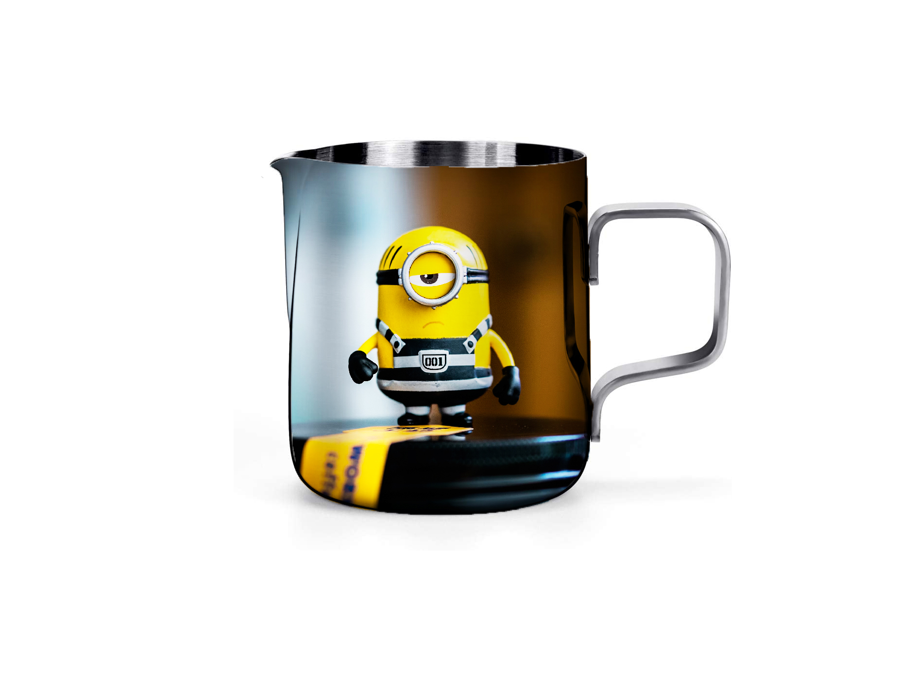 STEEL HAND PAINTED ENAMELWARE MUG A163