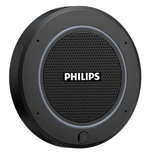 Black Usb Portable Microphone- Philips Pse0400