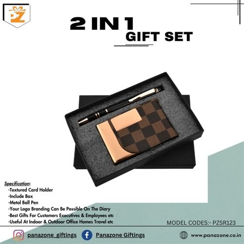 Metal Pen Cardholder 2 In 1 Gift Set PZSR123