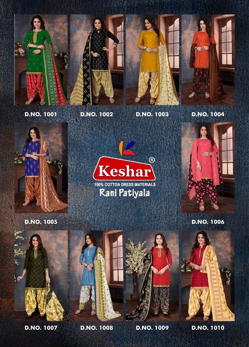 Kesar Rani Patiyala Vol-1 -Dress Material