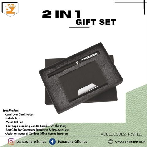 Black Pen Cardholder 2 In 1 Gift Set PZSR121