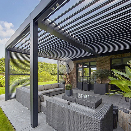 Grey Aluminium Pergola