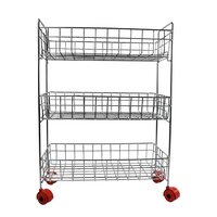 STAINLESS STEEL FRUIT AND  VEGETABLE STAND KITCHEN