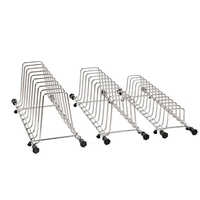 Silver S S Folding Tandem Kitchen Basket