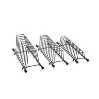Silver S S Grey Finish Folding Tandem Kitchen Basket