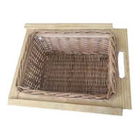 Brown Kitchen Wicker Cane Basket