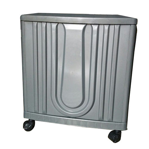 Grey Double Tubular Inverter Trolley