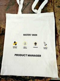 Poly canvas tote bag
