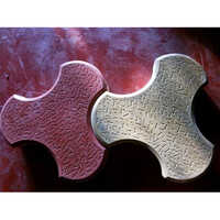 Cosmic Paver Block - Concrete, 40 Millimeter Thickness | Frost Resistant, Maroon And White Color Combination, Zero Moisture Content