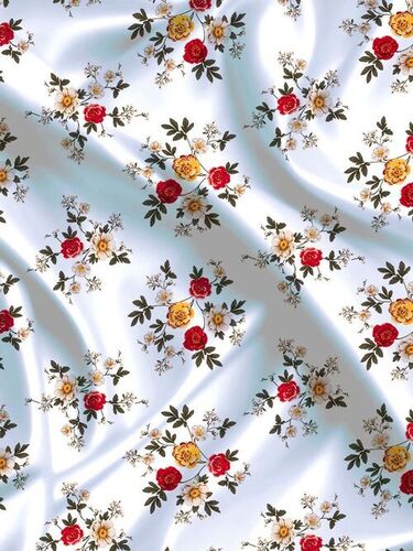 digital printed satin fabrics for dress
