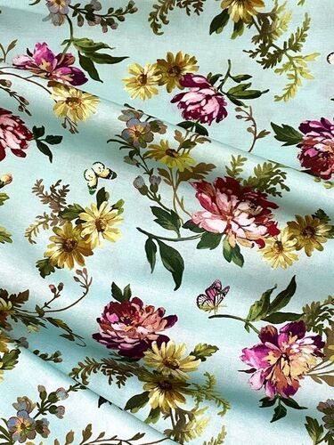 Muslin Digital Printed Fabrics