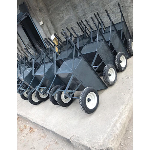 Double wheel construction trolley