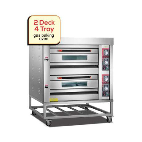 YCQ 2-4D 2 Deck 4 Tray Gas Baking Ovens
