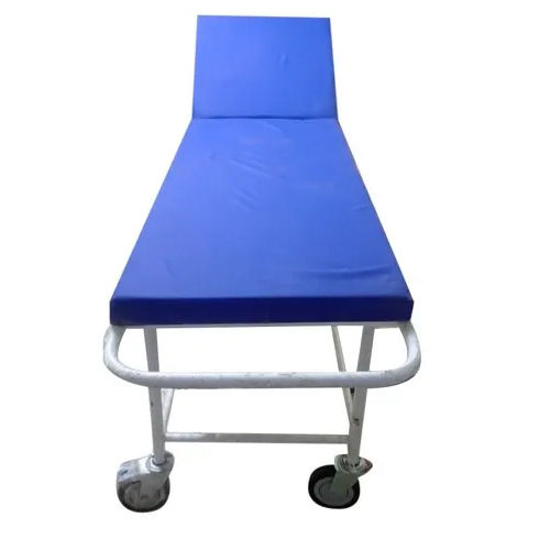 Patient Stretcher Trolley - 4x2 Feet Dimensions, Eco-Friendly Materials, Foldable Design | Ideal Hospital Trolley for Efficient Patient Transport