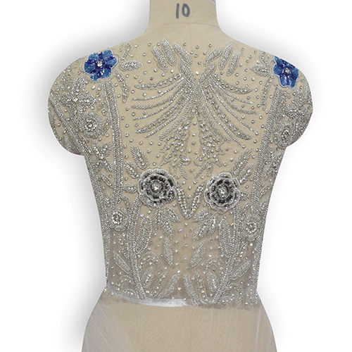 Embroidery Applique Beaded Lace For Gown