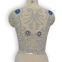 Embroidery Applique Beaded Lace - One Sided Design, Unique Embroidered Patterns with Decorative Beads in Various Sizes