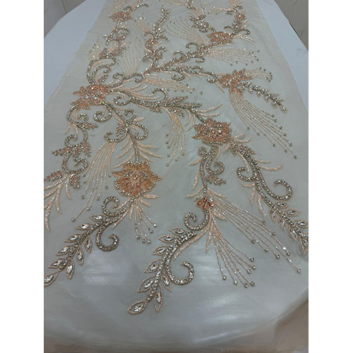 Golden Ladies Embroidered Applique Beaded Lace