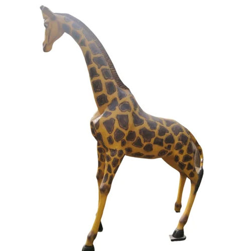 Customised 14 Feet Frp Fiber Giraffe Animal Statue