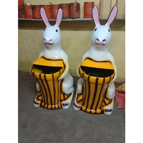 Rabbit Animal Shape Dustbin Application: Garbage