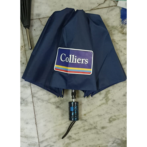 UMBRELLA 3 fold black silver