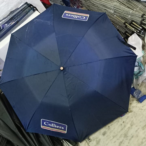 UMBRELLA 3 fold black silver