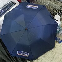 UMBRELLA 3 fold black silver