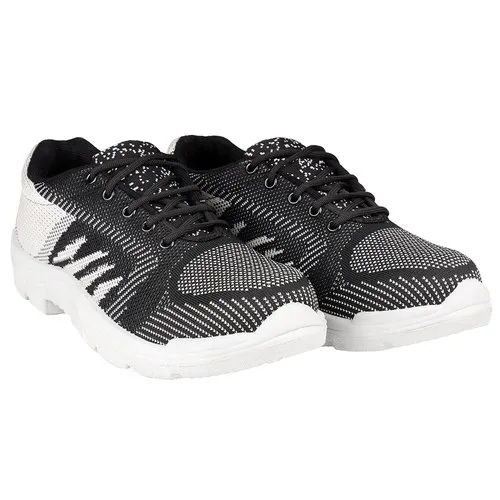 Black & White Liberty Freedom Vijeta-Wh Grey Sporty Look Safety Shoes With Steel Toe