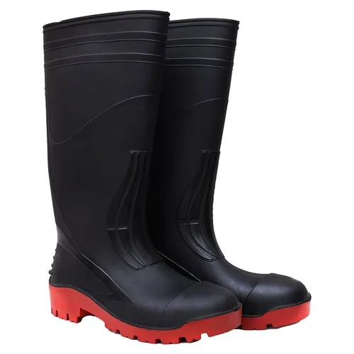 Abrigo Trooper Steel Toe Gumboots With Red Sole Height - 14