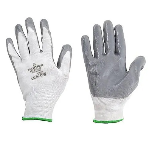 Techtion Nitrilon Gloves White Grey