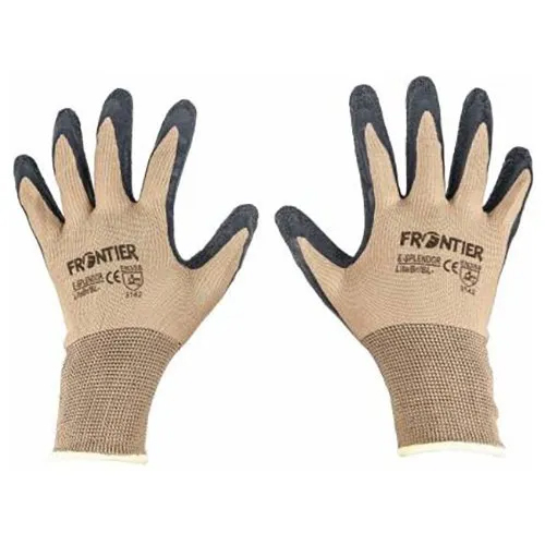 Frontier Half-Dip Coating Brown Safety Gloves