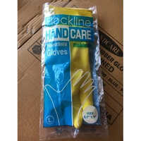 Household Rubber Hand Gloves - Rubber Material, Unisex Design, Various Colors: Yellow, Black, Red, Grey, Pink | Industrial Usage, 1-Year Warranty