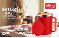 Air Tight Lid Smart Mug - Color: Red