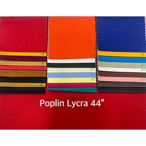 Poplin Lycra Fabric, Prints/Pattern: Solid, Multicolour at Rs 100/meter in  New Delhi