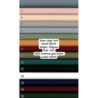 30x30 Super Cargo Twill Shirting Fabric - Application: Apparel/clothing