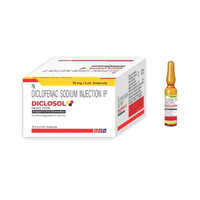 Ampoule Diclofenac Sodium Injection - 75mg/3ml Liquid Form, Injectable For Bacterial Infections In Livestock