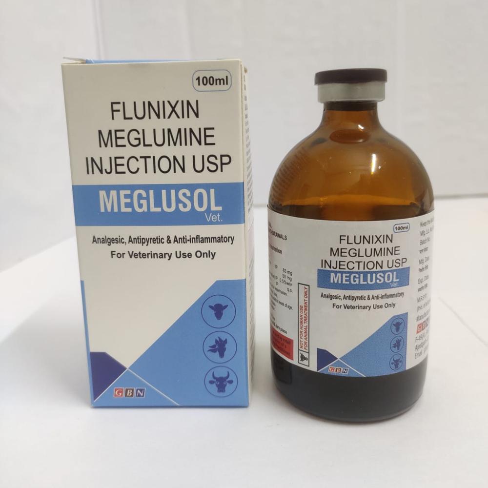 100ml Flunixin Meglumine Veterinary Injection - Brand Name: Gbn Pharmaceutical
