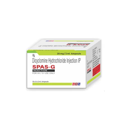 Dicyclomine Hydrochloride Injection - Liquid Form , Administered Via Injection for Human Use at Normal Temperature