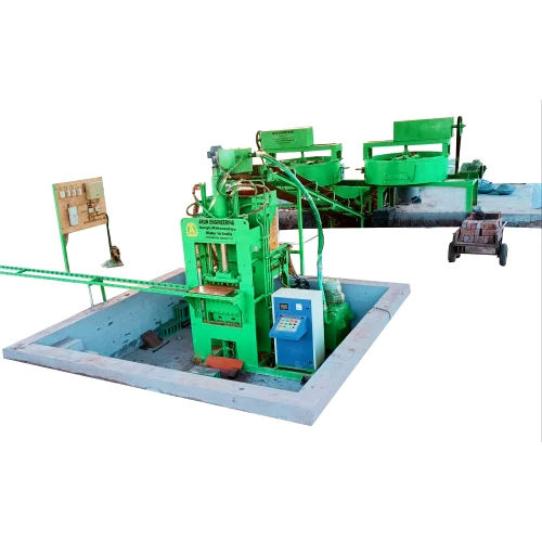 Hollow Brick Making Machine - Color: Green